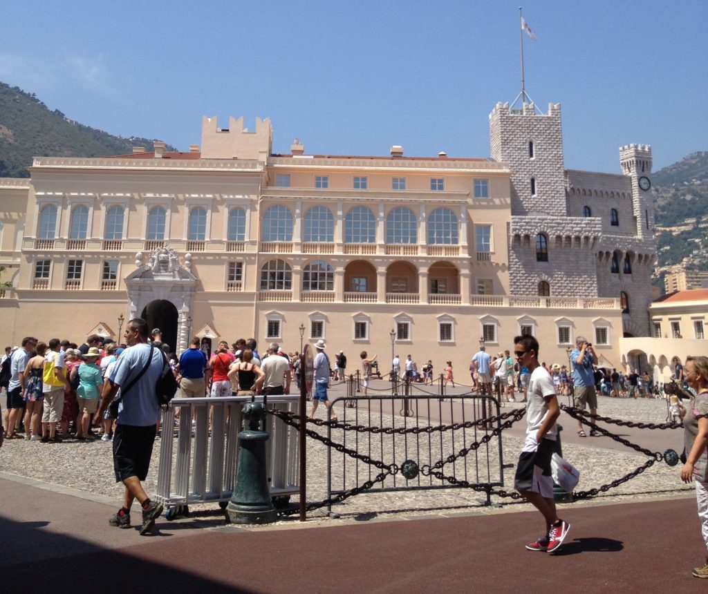 Prince's Palace in Monaco, which is beautiful to pass by on a day trip.