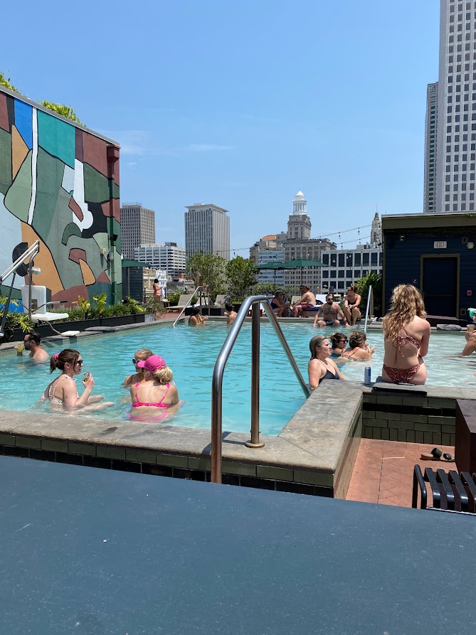 Rooftop pool at the Ace Hotel in New Orleans 