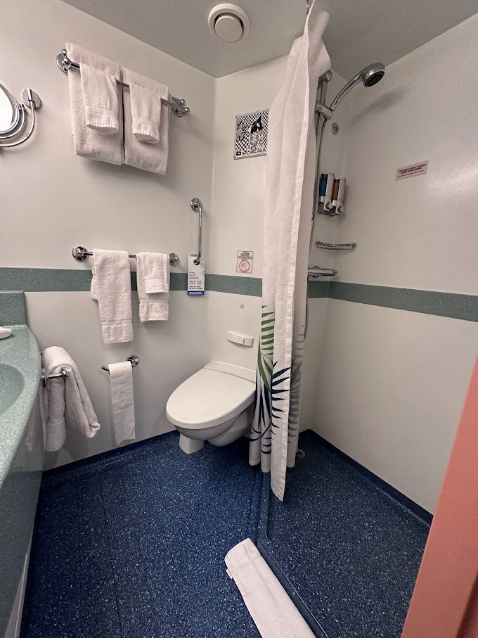 Bathroom in the Carnival Freedom Interior Upper/Lower Cabin