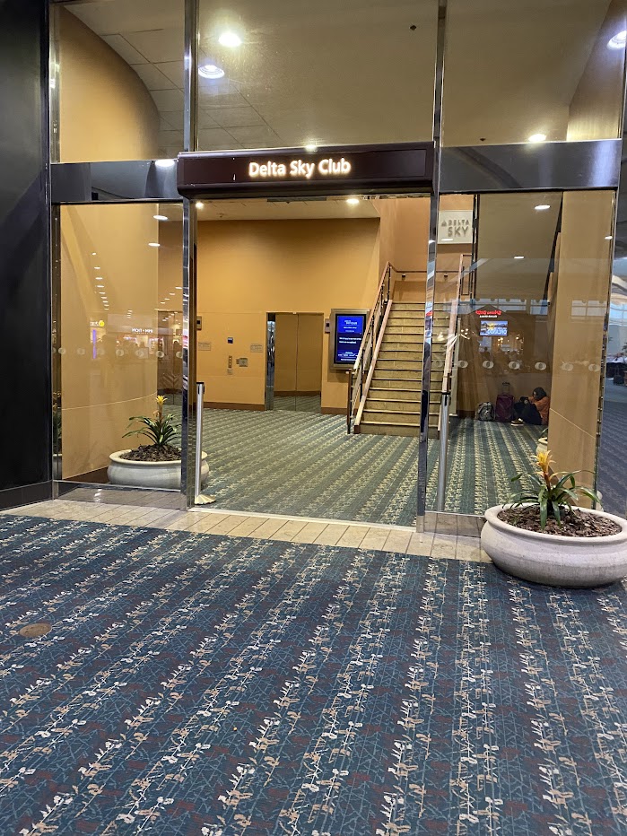 Entrance to the Delta Sky Club in Orlando