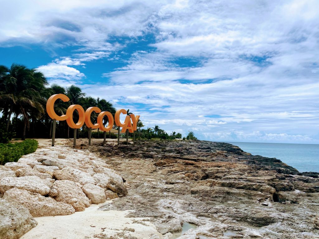 Save money on a cruise by opting against excursions in certain ports, like Cococay, The Bahamas. 