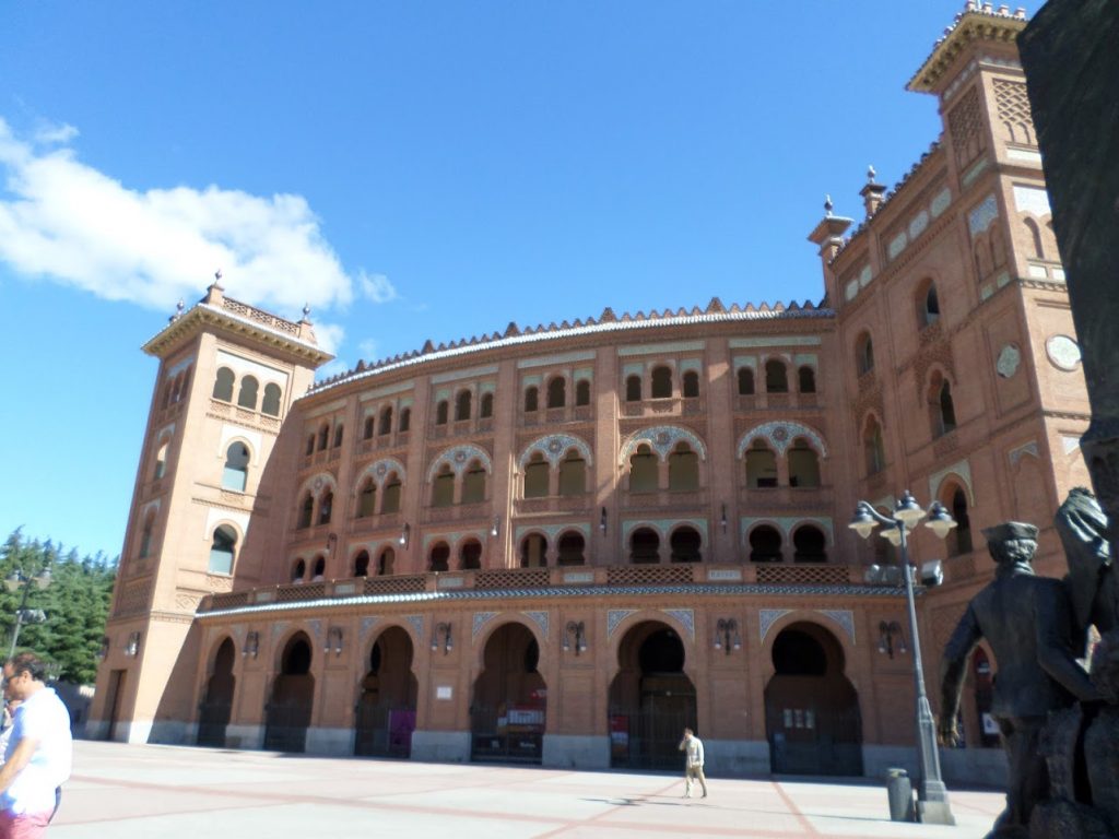 Picture of the largest bullfighting ring in Spain, which is located in the Spanish capital city of Madrid.