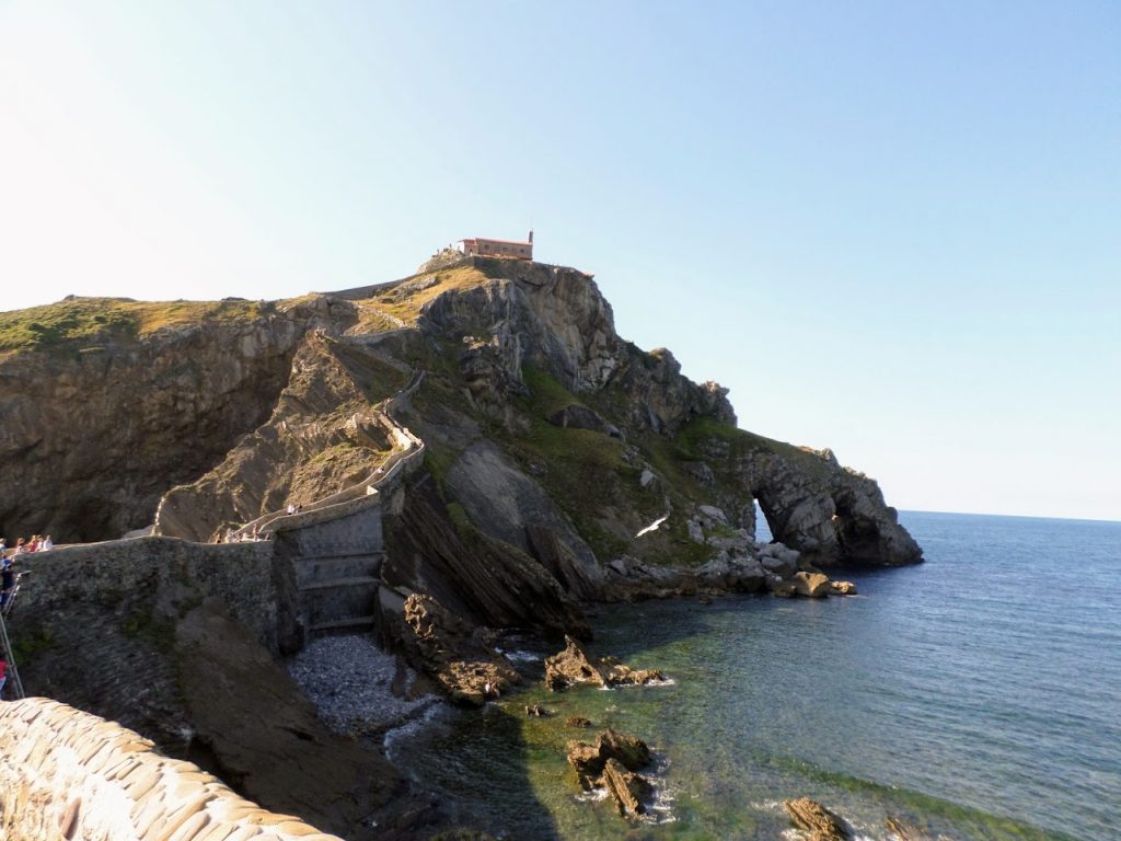 Picture of San Juan de Gaztelugatxe, a beautiful islet and filming location of Game of Thrones, near the Spanish city of Bilbao. 