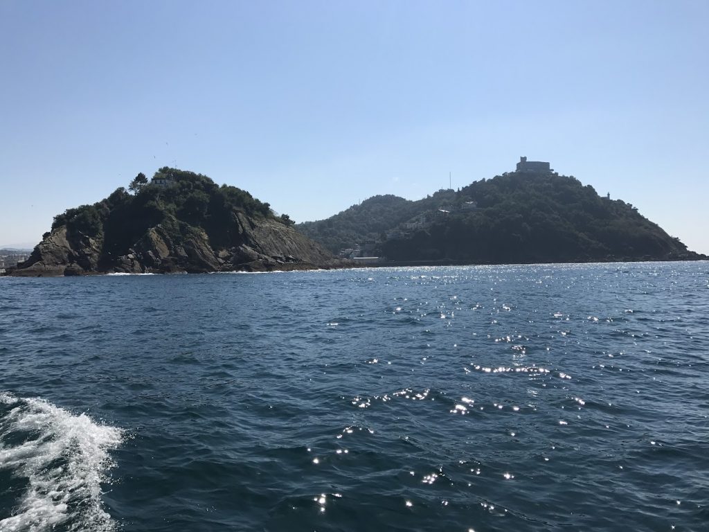 Picture taken during a boat ride at Playa de la Concha in the Spanish city of Donostia-San Sebastián.