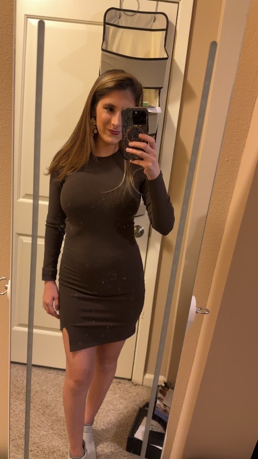 Wearing a dress at night in Orlando in the winter is sometimes doable. 