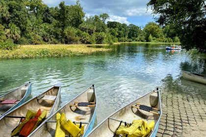 Picture of the kayaking and canoeing area of Wekiwa Springs State Park