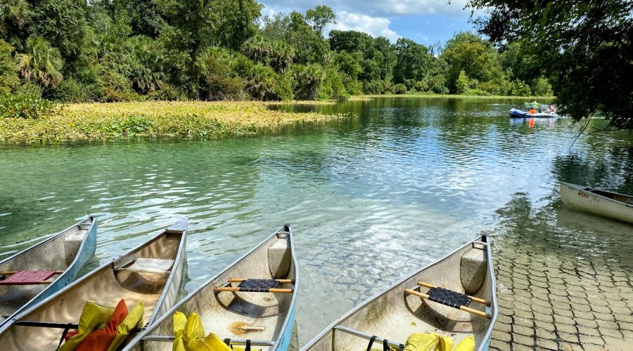 Picture of the kayaking and canoeing area of Wekiwa Springs State Park