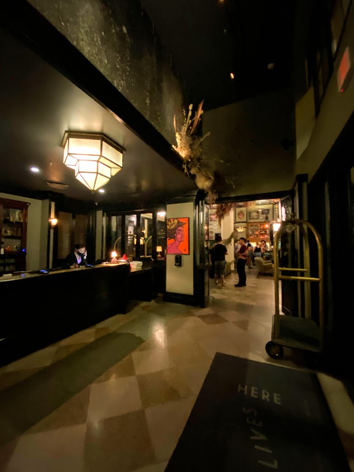 Reception area of The Ace Hotel in New Orleans 