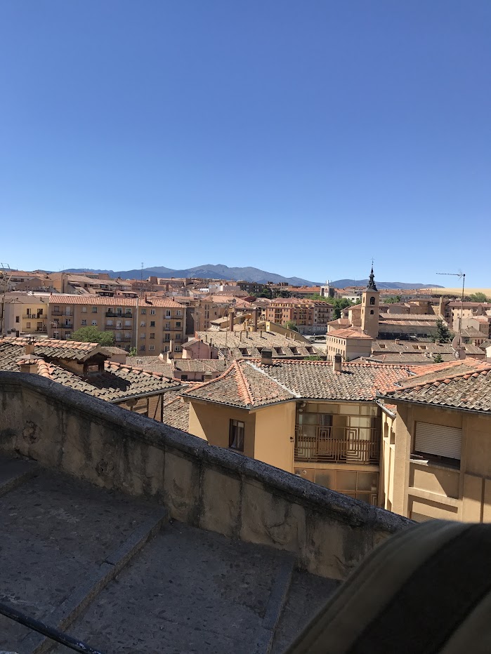 A picture of the view overlooking buildings in Segovia that I saw while wandering around the city.