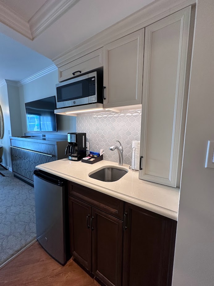 Disney’s Riviera Resort Deluxe Studio kitchenette 