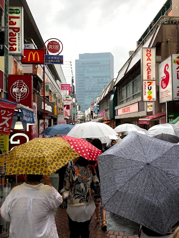 Picture of Takeshita-dori Street showing the crowds of people that flock to this area, as it is one of the most popular things to do in Tokyo.